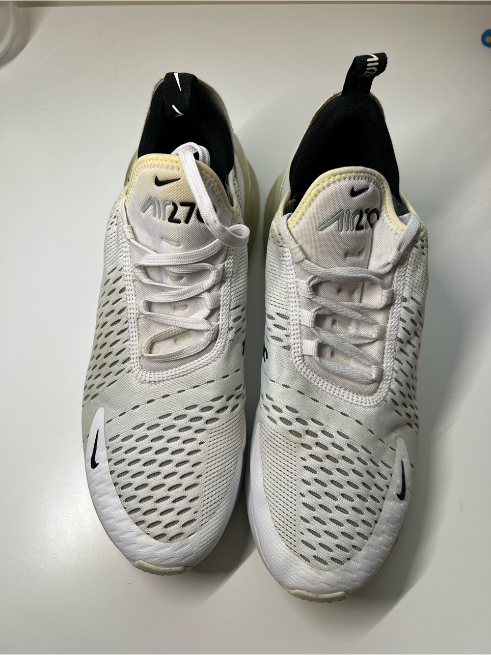 Nike White Air 270 Lightweight Sneakers